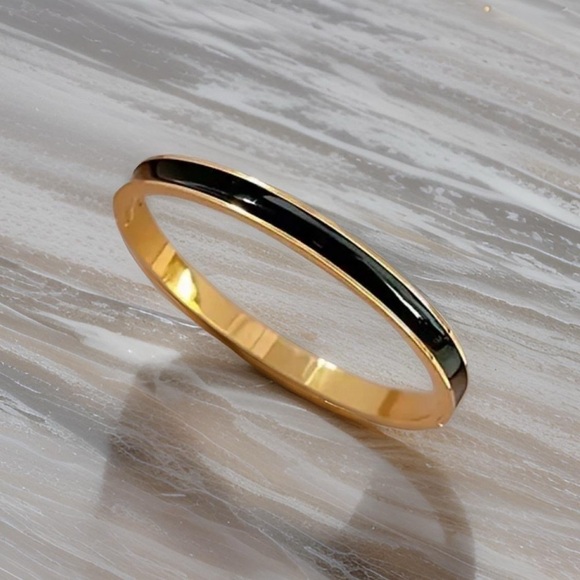 The Black Classic Bangle paired with Cute Earrings - Picture 3 of 6